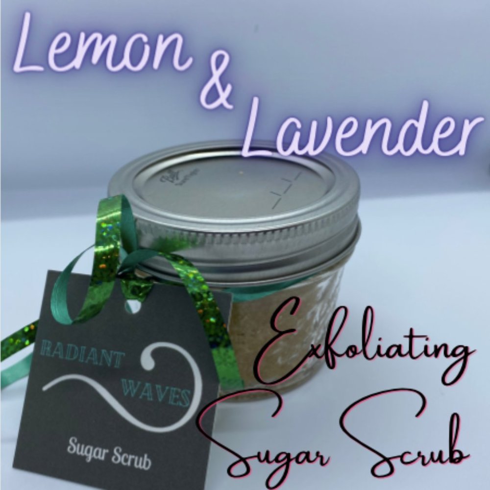Lemon & Lavender exfoliating sugar scrub 4oz